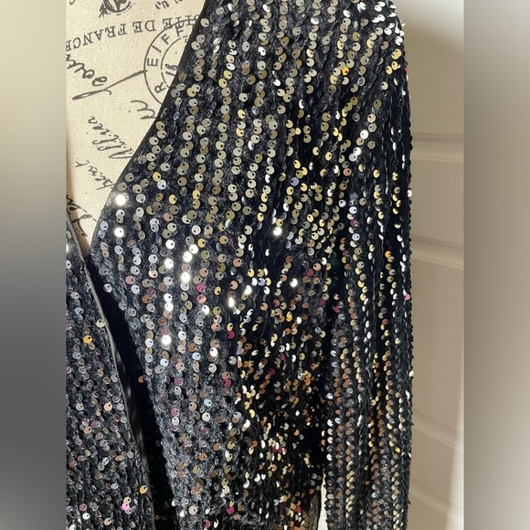 Southern Fried Chics sequin jacket bolero cardigan - Picture 5 of 7